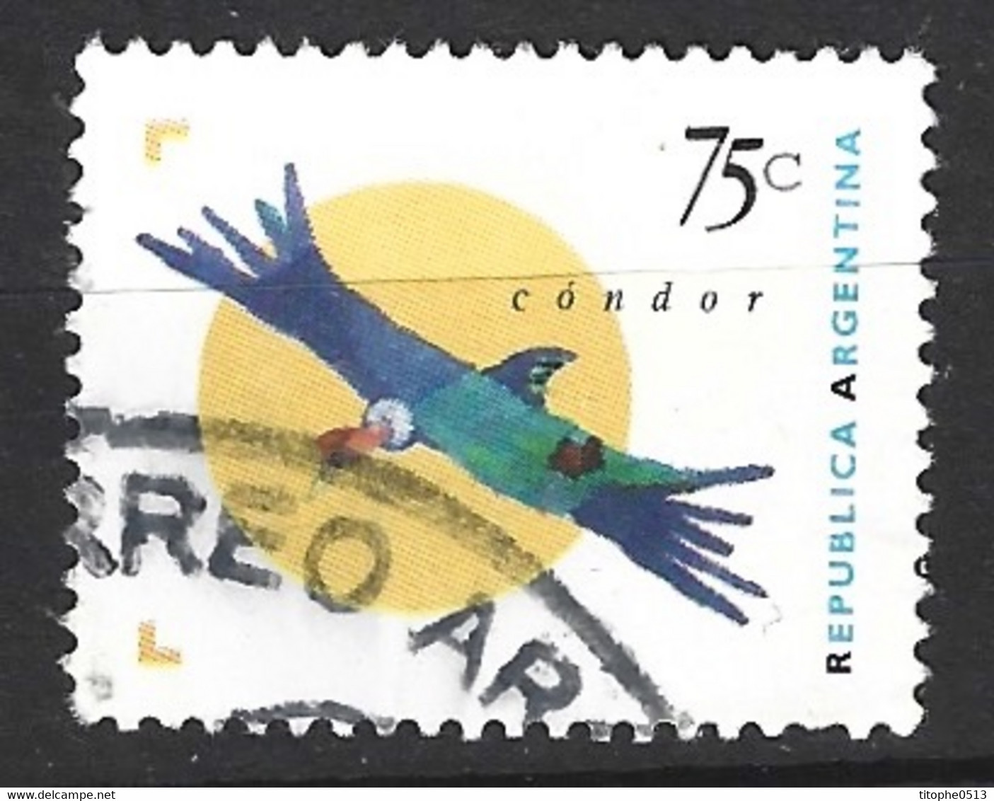 ARGENTINE. N°1881 Oblitéré De 1995. Condor. - Usados