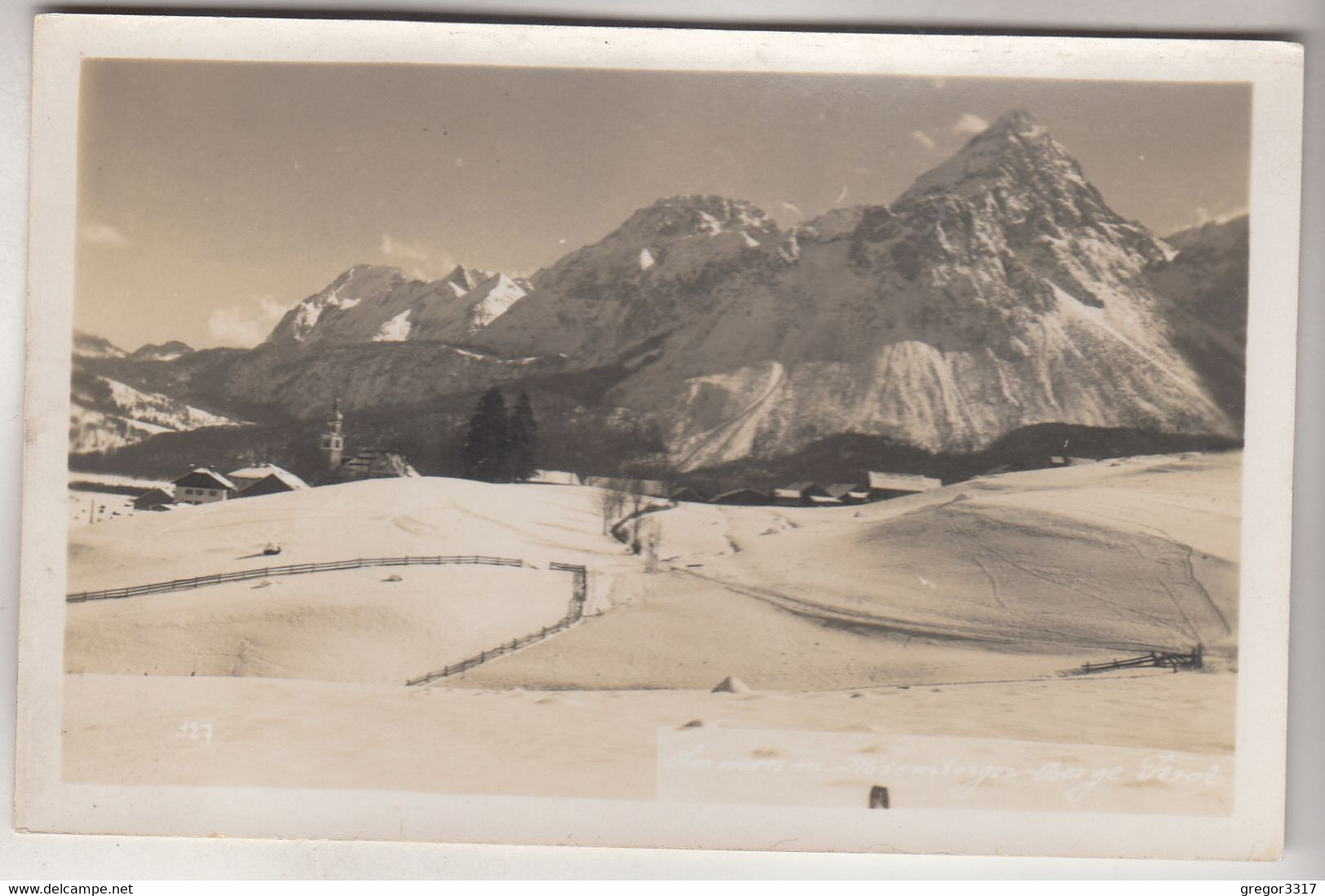 C4883) LERMOOS Mit Den Mieminger Bergen - Tirol - Stark Verschneit ALT - Lermoos