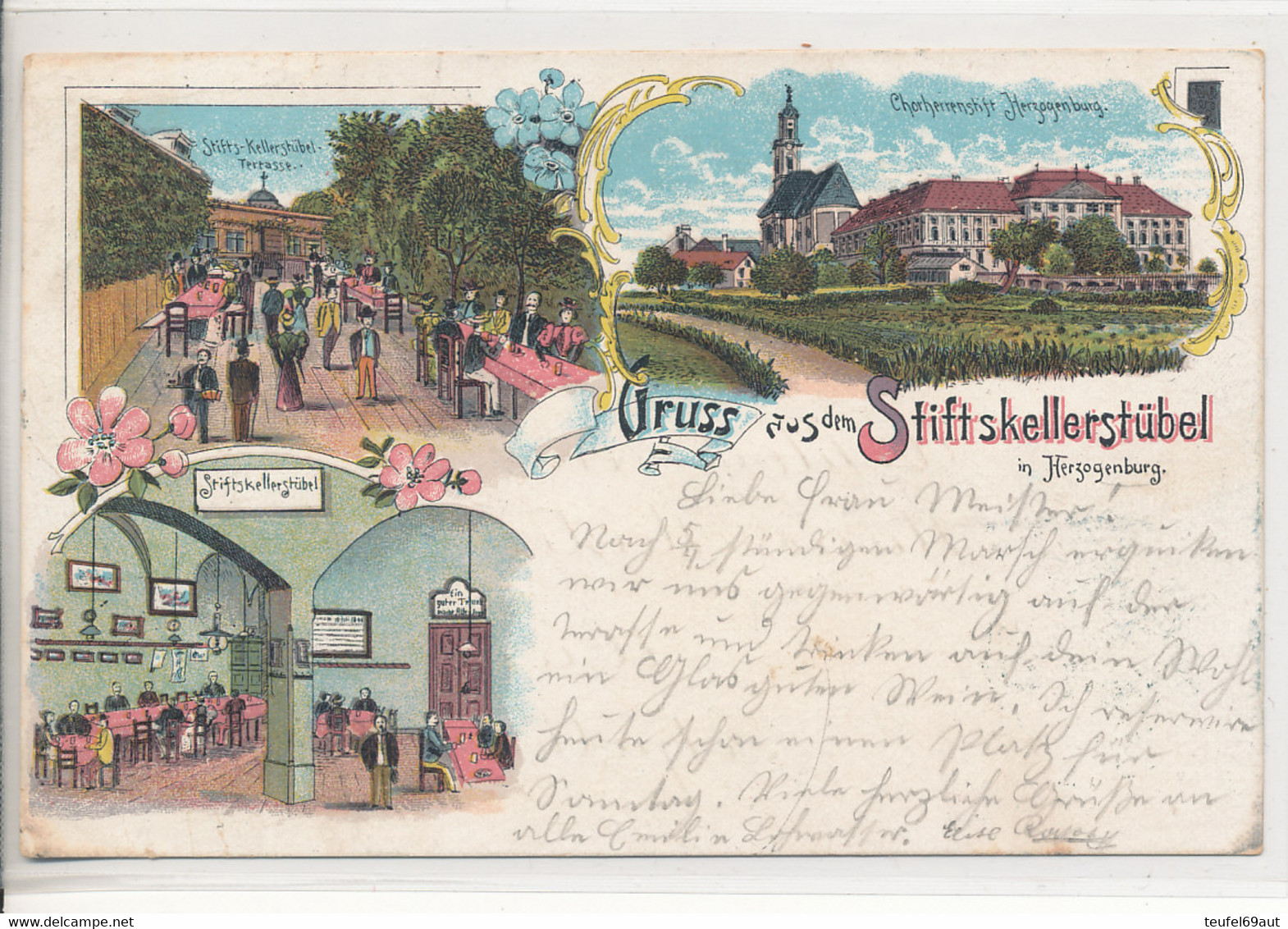 AK NÖ Herzogenburg - Gruss Aus ... Litho Bez. St.Pölten 1899 - St. Pölten