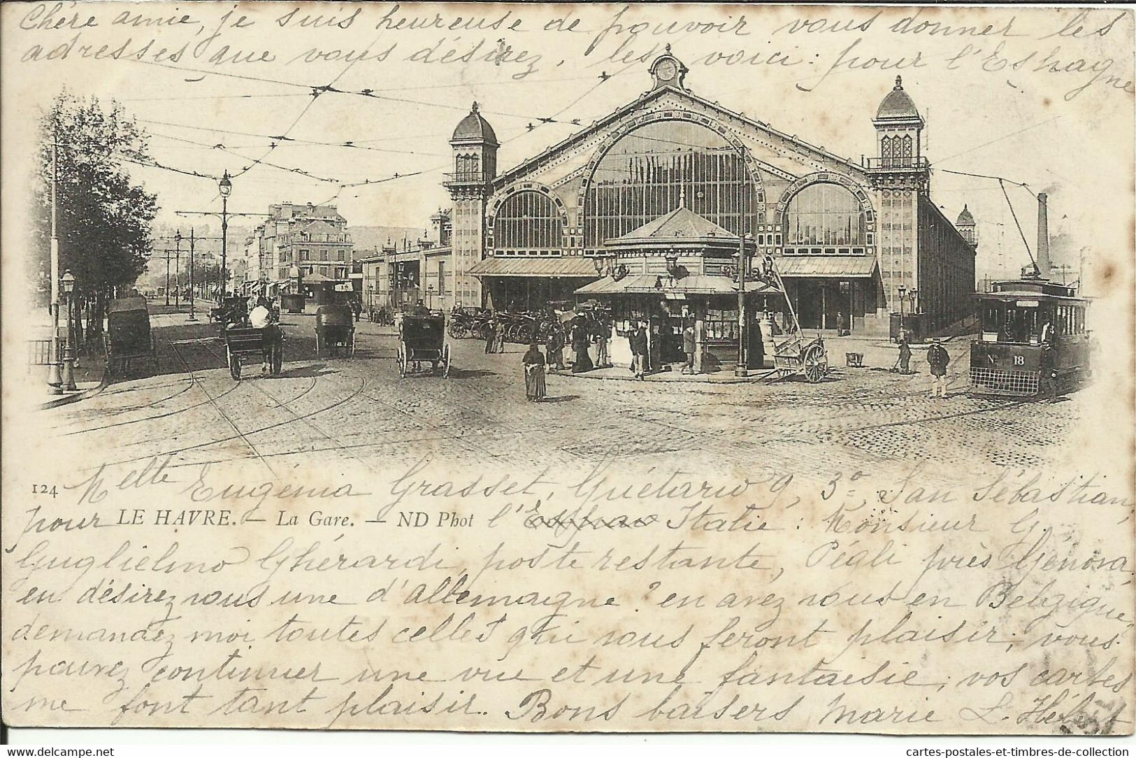 LE HAVRE , La Gare , 1902 , Carte Précurseur , µ - Gare