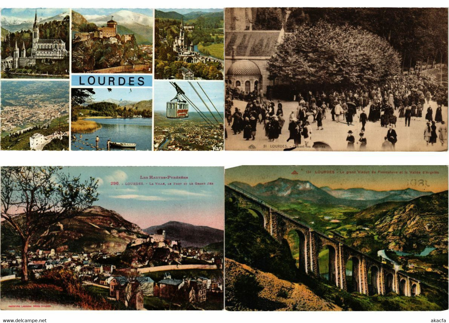 LOURDES FRANCE CATHOLIC RELIGION 39 Vintage Postcard Pre-1940 (L2313) - Luoghi Santi