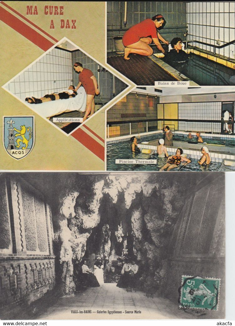 HEALTH BATHS THERMALISME France 32 Vintage Postcards Mostly pre-1940 (L5123)