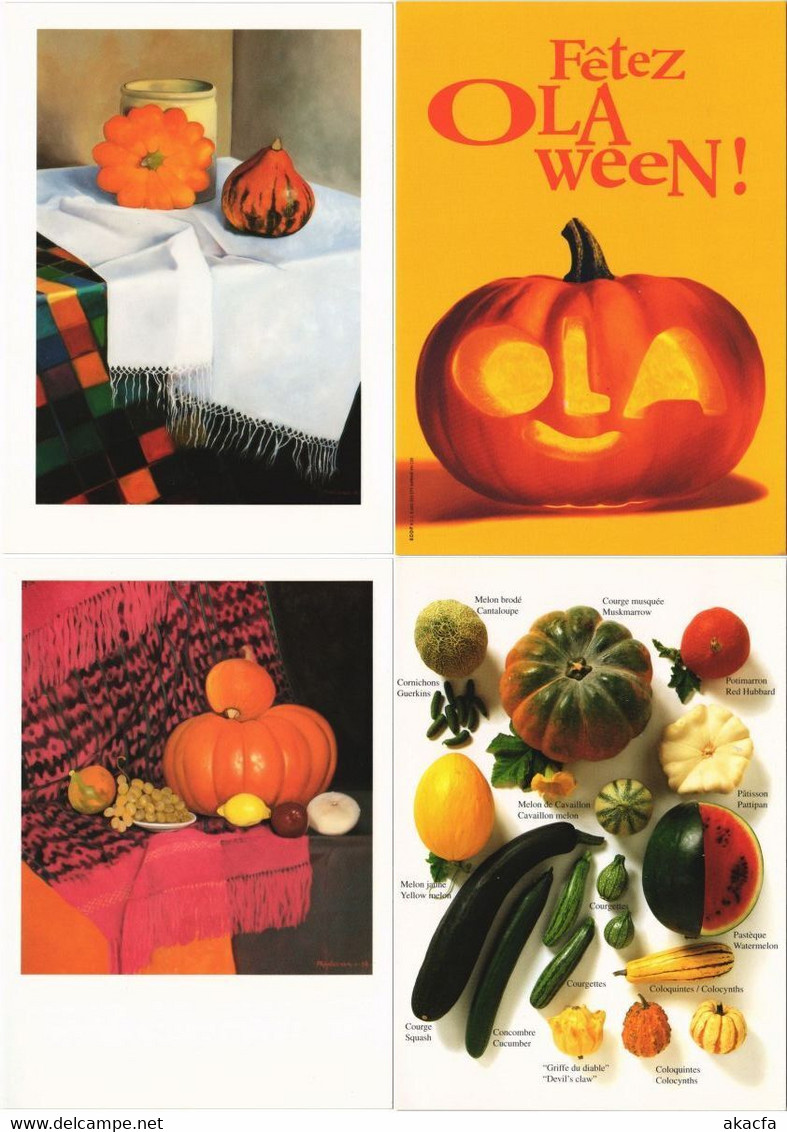 PUMPKINS, HALLOWEEN HOLIDAY 25 Modern Postcards (L5258) - Halloween