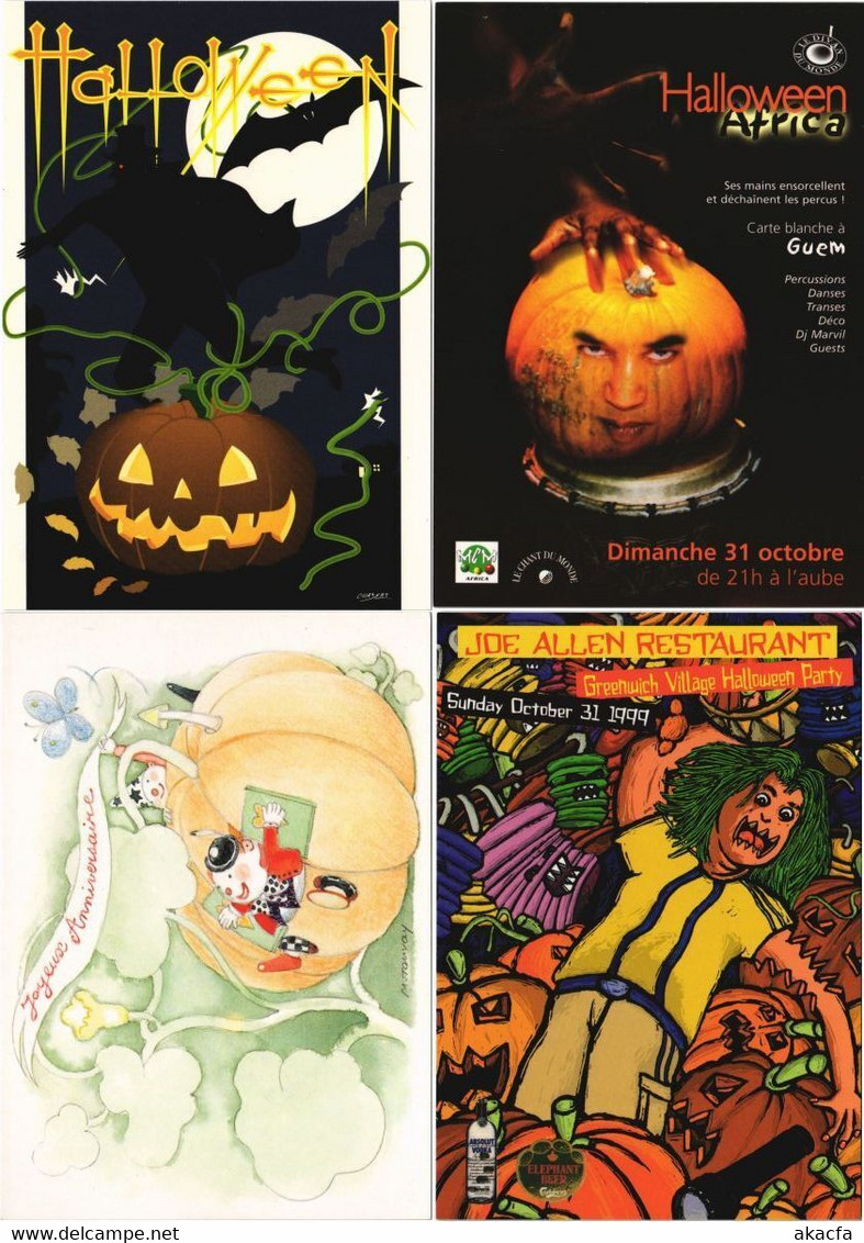 PUMPKINS, HALLOWEEN HOLIDAY 25 Modern Postcards (L5258) - Halloween