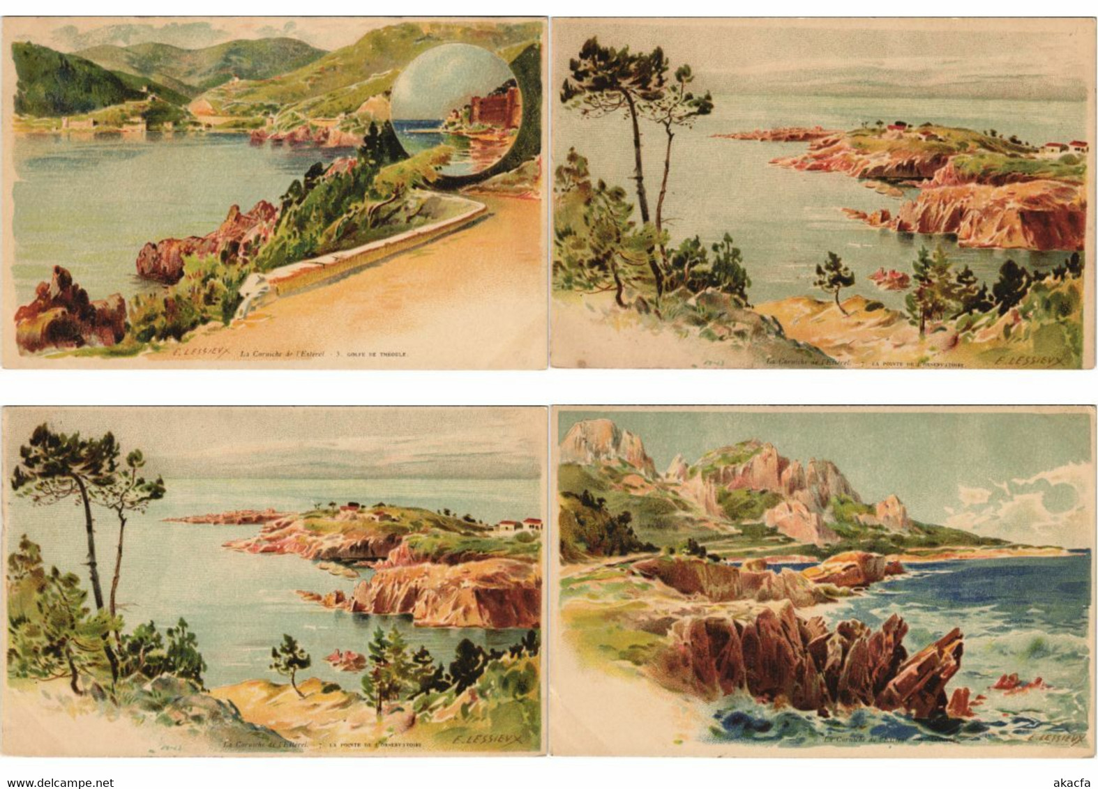 C.LESSIEUX ARTIST SIGNED FRANCE Incl. SHIPPING 20 Vintage Postcards (L3233) - Lessieux