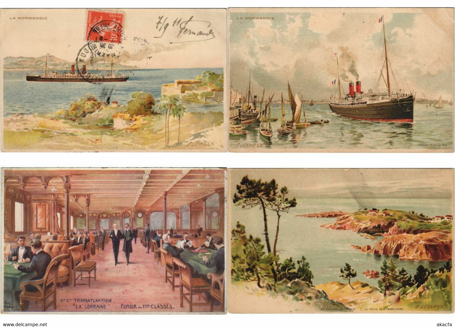 C.LESSIEUX ARTIST SIGNED FRANCE Incl. SHIPPING 20 Vintage Postcards (L3233) - Lessieux