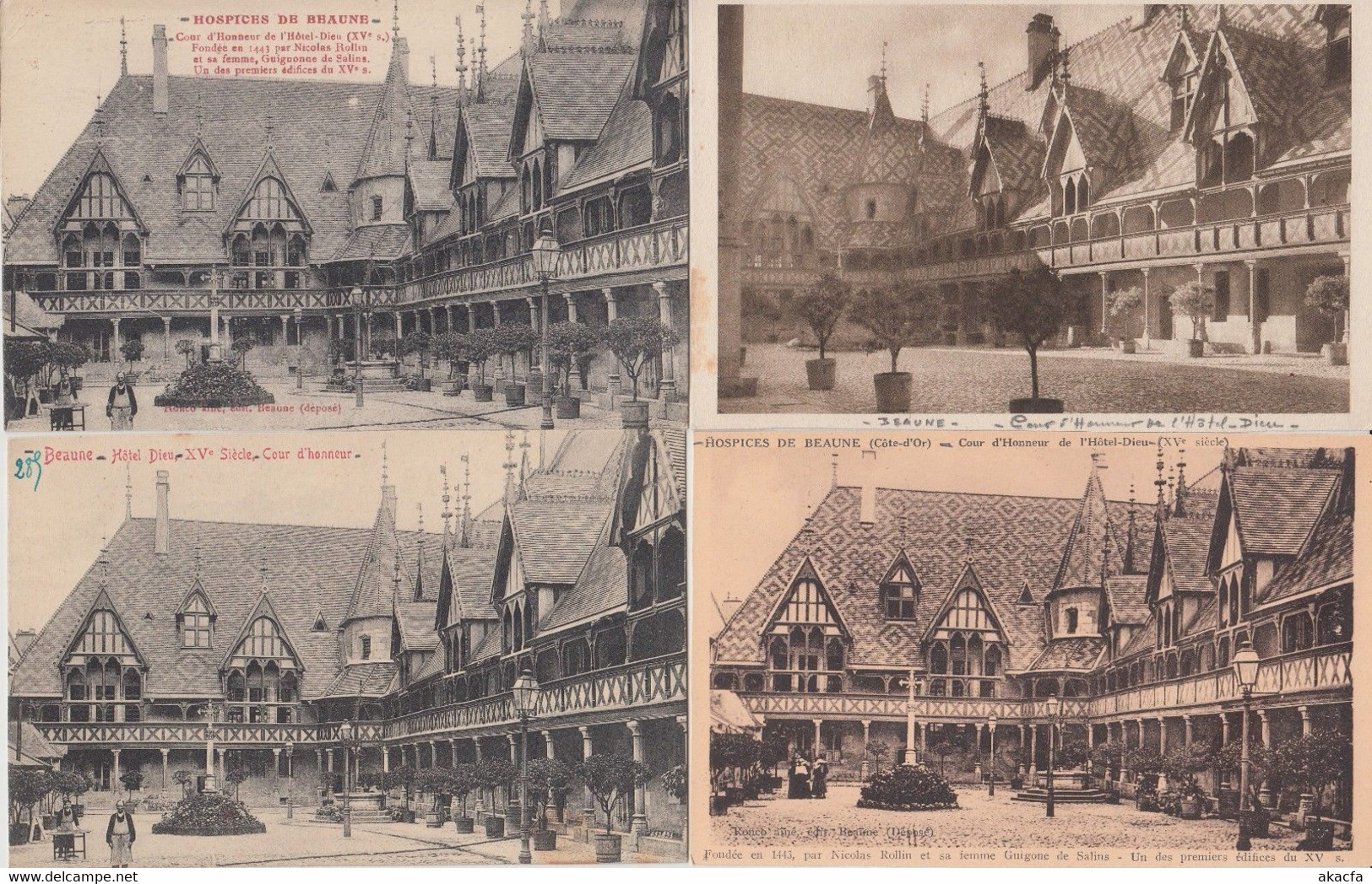 L'HOTEL DIEU FRANCE 47 Vintage Postcards mostly pre-1940 (L5655)