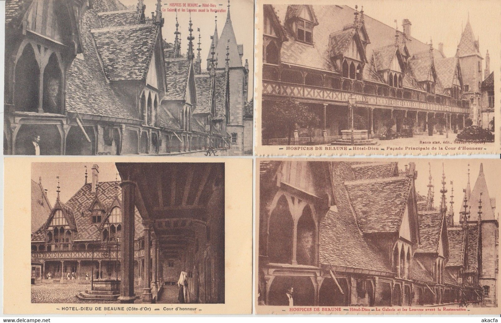 L'HOTEL DIEU FRANCE 47 Vintage Postcards mostly pre-1940 (L5655)