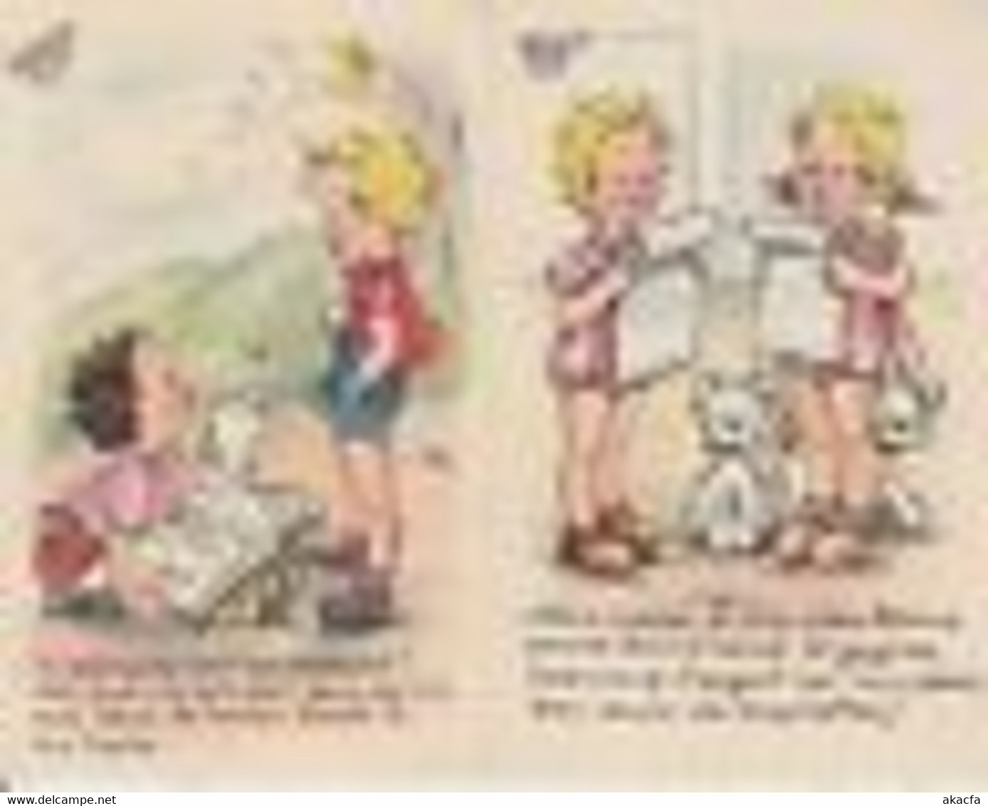 JACQUELINE FAIZANT SIMON Children 15 Vintage Postcards Pre-1940 (L3868) - Faizant