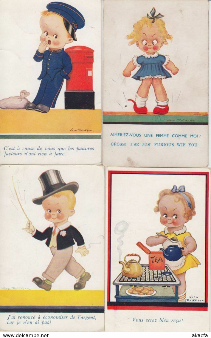 PATERSON VERA 15 ARTIST SIGNED CHILDREN Postcards Mostly Pre-1940 (L3786) - Paterson