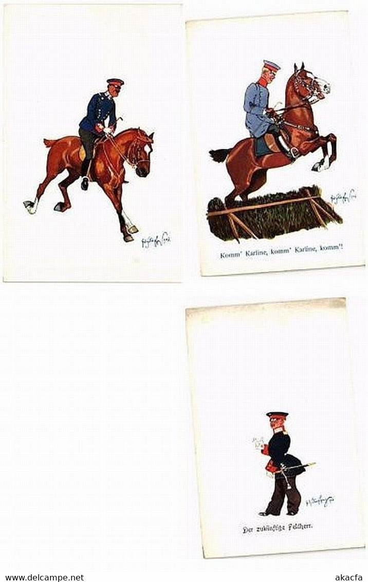 SCHÖNPFLUG ARTIST SIGNED MILITARY / HUMOR 15 Vintage Postcards (L5558) - Schönpflug, Fritz