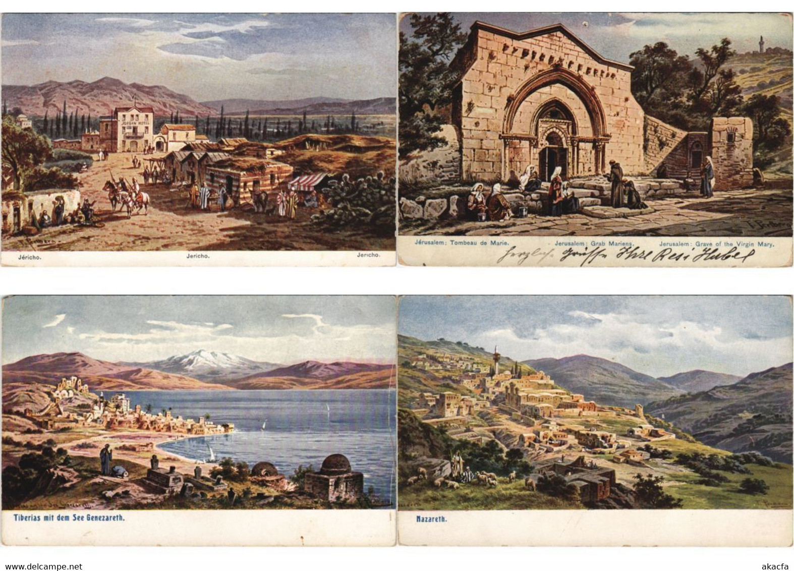 PALESTINE, JUDAICA Mostly ARTIST SIGNED PERLBERG 36 Vintage Postcards (L5262) - Perlberg, F.