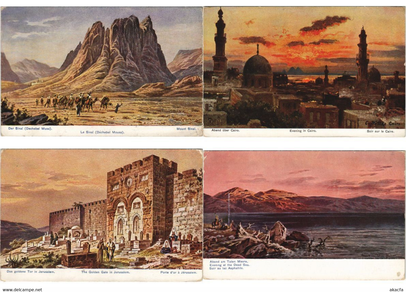 PALESTINE, JUDAICA Mostly ARTIST SIGNED PERLBERG 36 Vintage Postcards (L5262) - Perlberg, F.