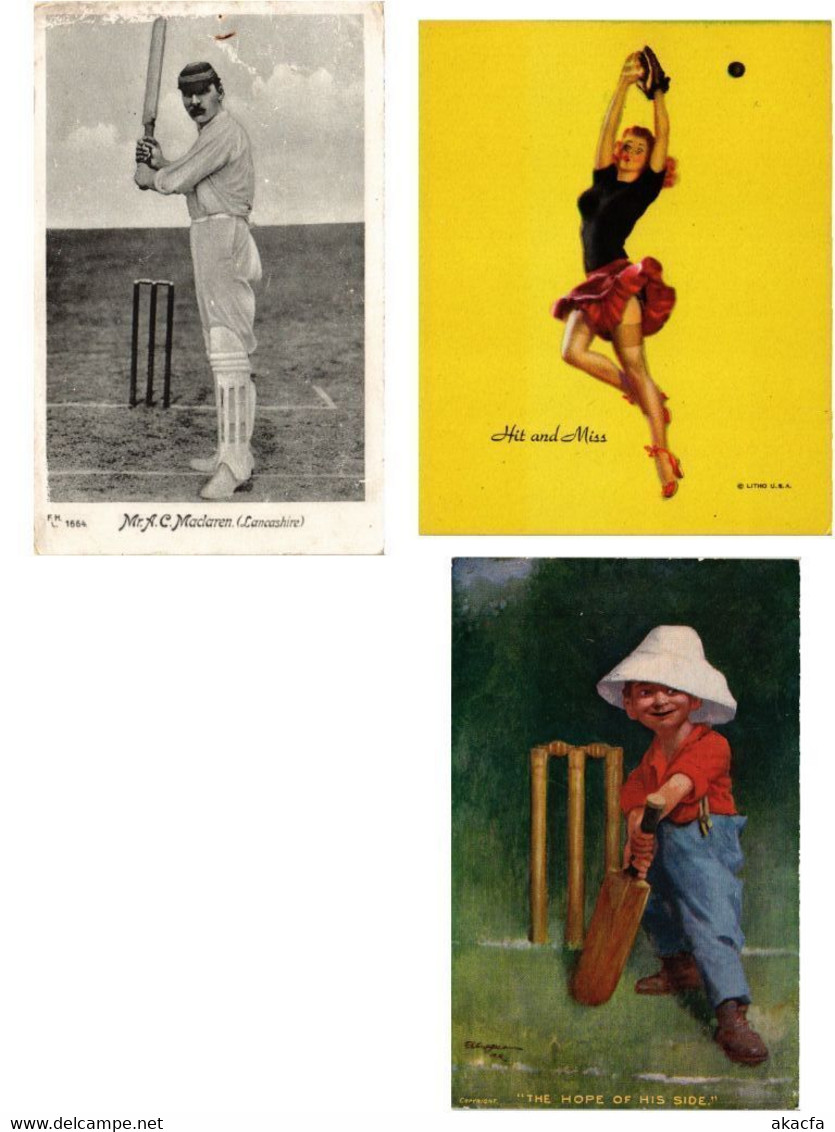 CRICKET, BASEBALL, SPORT, SPORTS, 23 Postcards & Others (L6063) - Honkbal