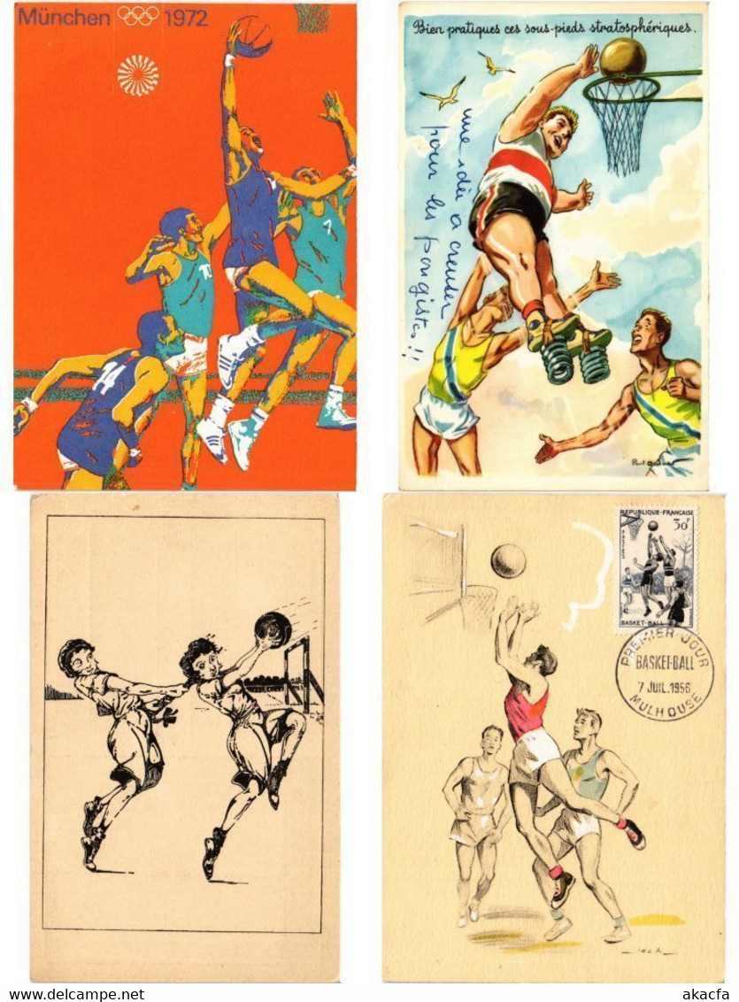 BASKETBALL, HANDBALL SPORT, SPORTS, 35 Postcards (L6065) - Balonmano