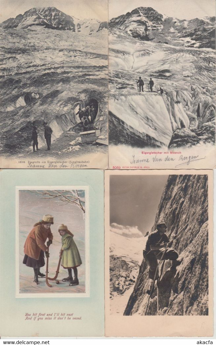 WINTERSPORT CLIMBING 29 Vintage Postcards Pre-1940 (L2551) - Climbing