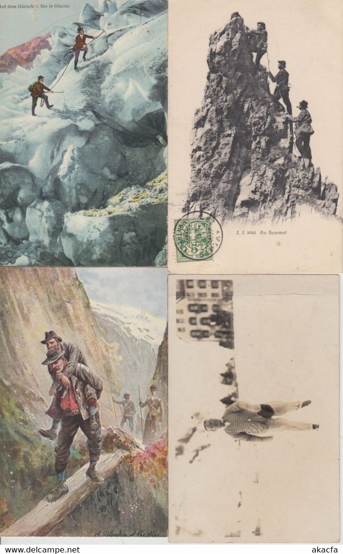 WINTERSPORT CLIMBING 29 Vintage Postcards pre-1940 (L2551)