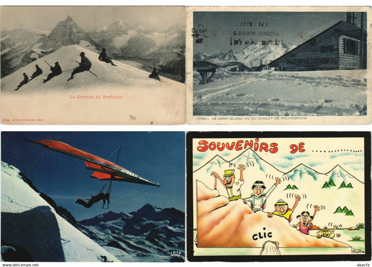 ALPINISME MOUNTAIN CLIMBING SPORT 62 Vintage Postcards Mostly Pre-1970 (L3591) - Klimmen