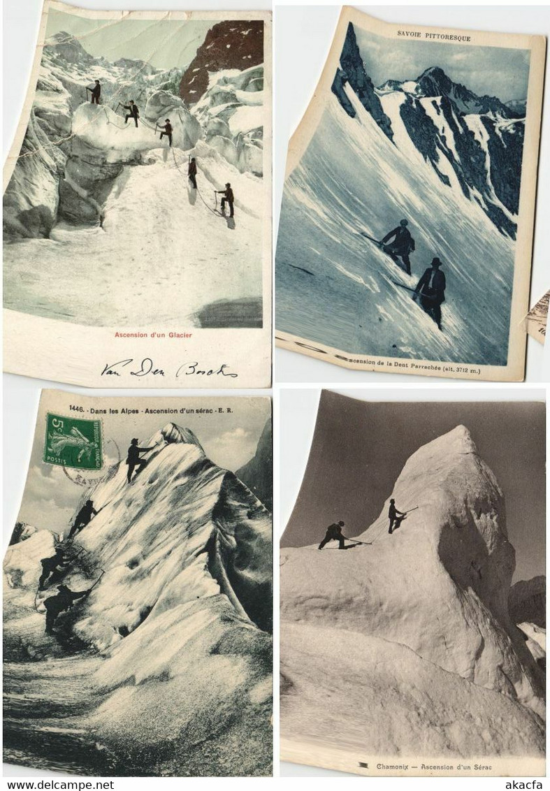 ALPINISME MOUNTAIN CLIMBING SPORT 62 Vintage Postcards Mostly Pre-1970 (L3591)