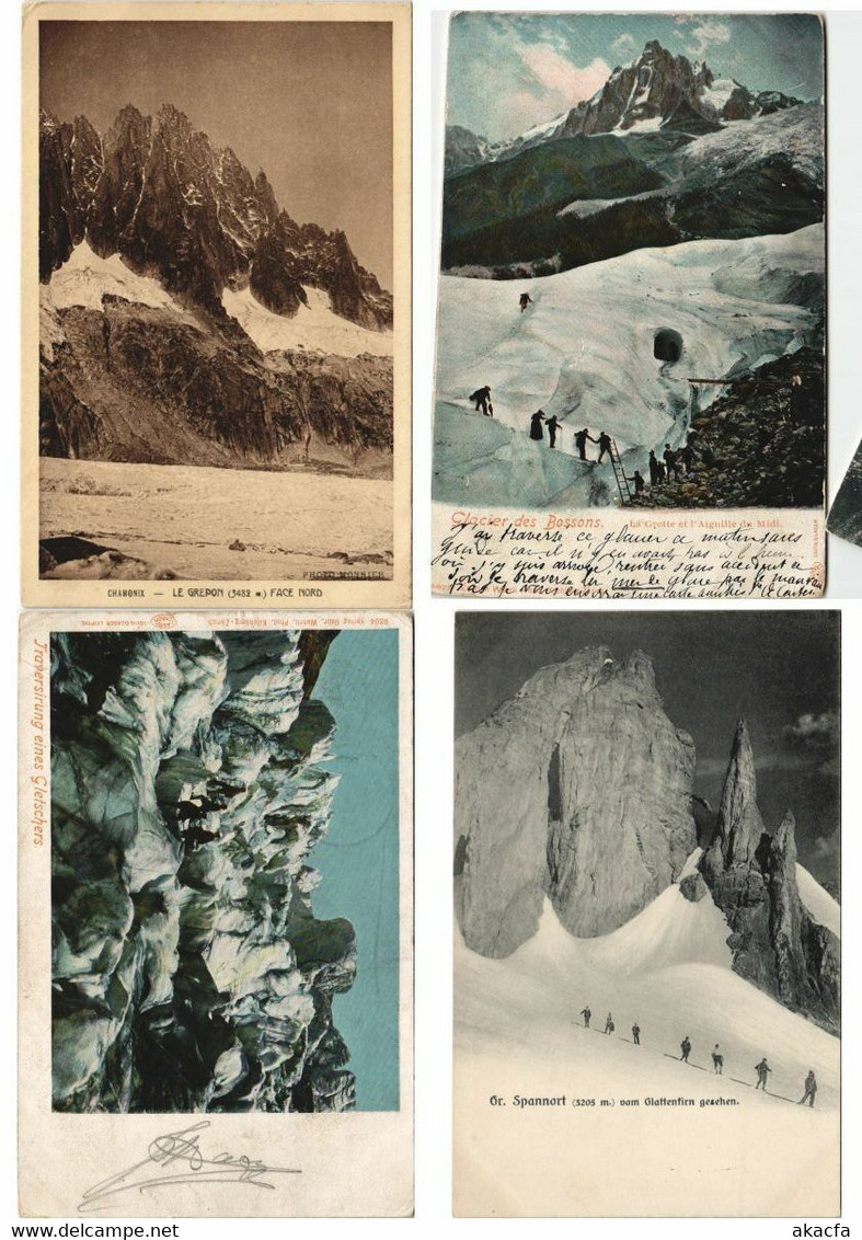 ALPINISME MOUNTAIN CLIMBING SPORT 62 Vintage Postcards Mostly Pre-1970 (L3591)