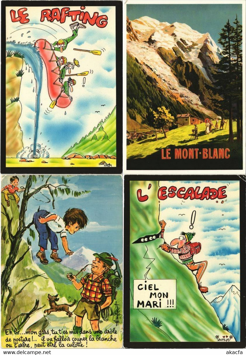 ALPINISME MOUNTAIN CLIMBING SPORT 62 Vintage Postcards Mostly Pre-1970 (L3591)