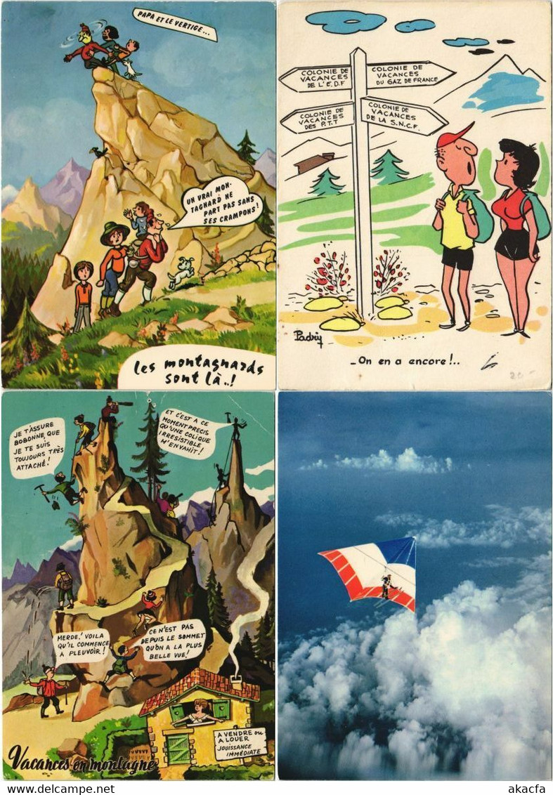 ALPINISME MOUNTAIN CLIMBING SPORT 62 Vintage Postcards Mostly Pre-1970 (L3591)