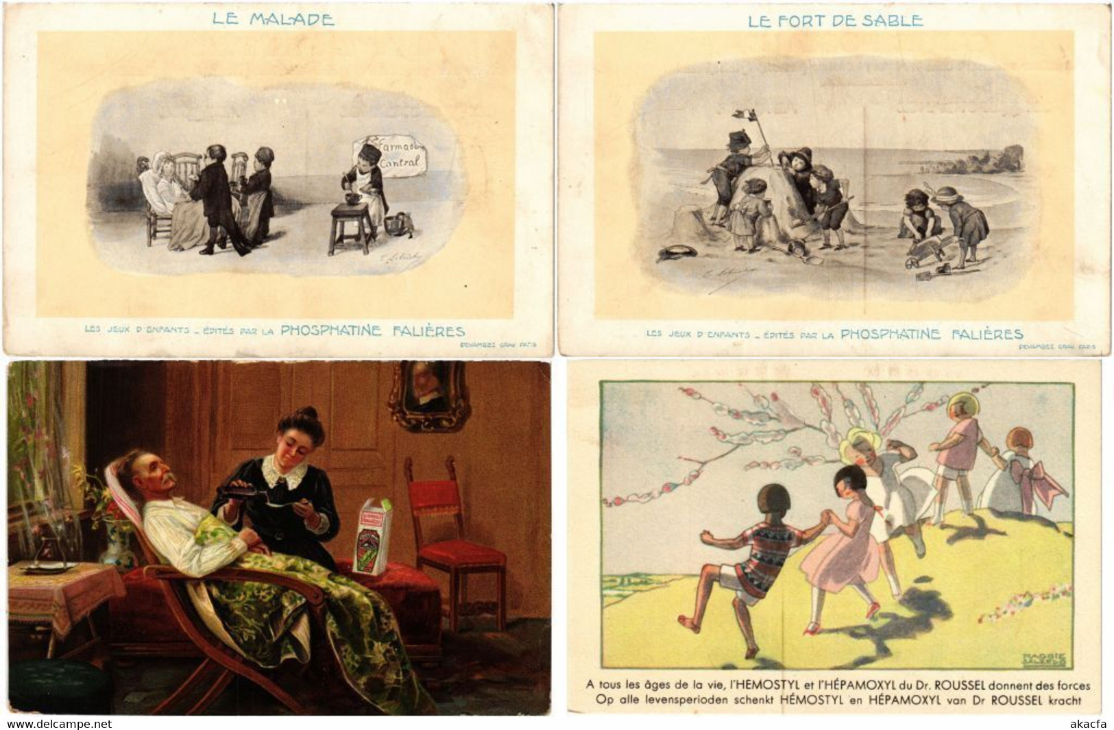 MEDICINE MEDICAL Advertising Medicines 29 Vintage Postcards Mostly France(L5903) - Santé