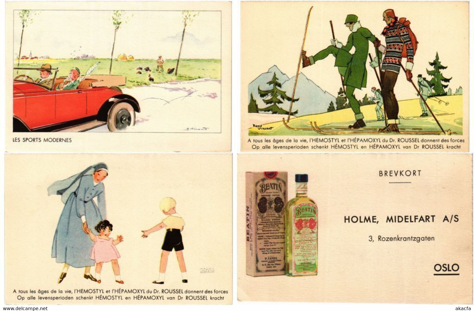 MEDICINE MEDICAL Advertising Medicines 29 Vintage Postcards Mostly France(L5903) - Santé