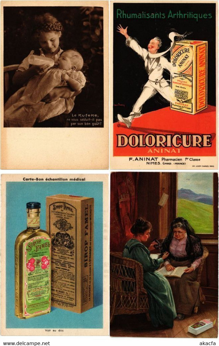 MEDICINE MEDICAL Advertising Medicines 29 Vintage Postcards mostly France(L5903)