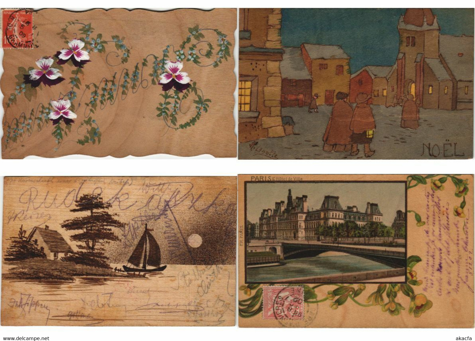 WOOD ART FANTASY 24 Vintage Postcards Pre-1940 (L3944) - Wood, Lawson