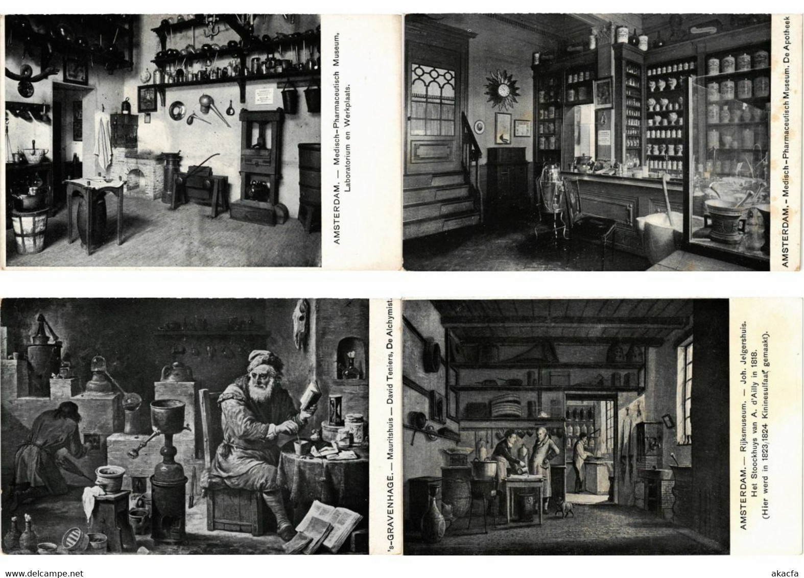 PHARMACY MEDICINE MEDICAL NETHERLANDS 33 Vintage Postcards Pre-1940 (L2590) - Santé