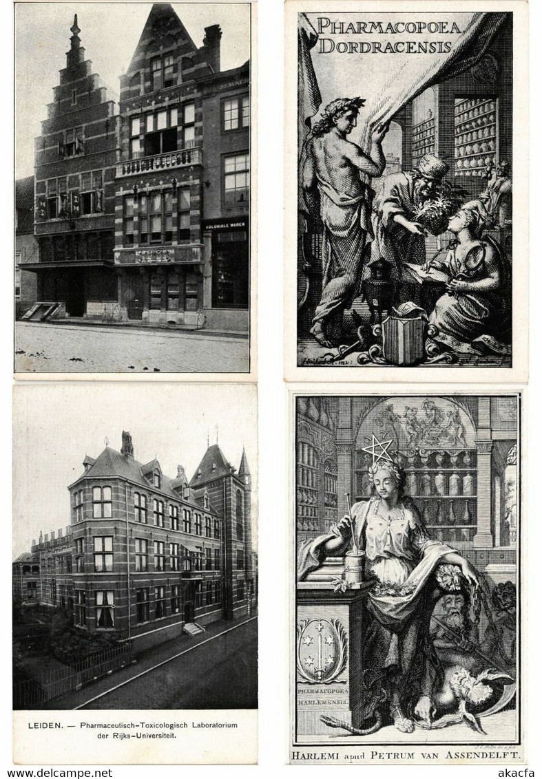 PHARMACY MEDICINE MEDICAL NETHERLANDS 33 Vintage Postcards Pre-1940 (L2590)