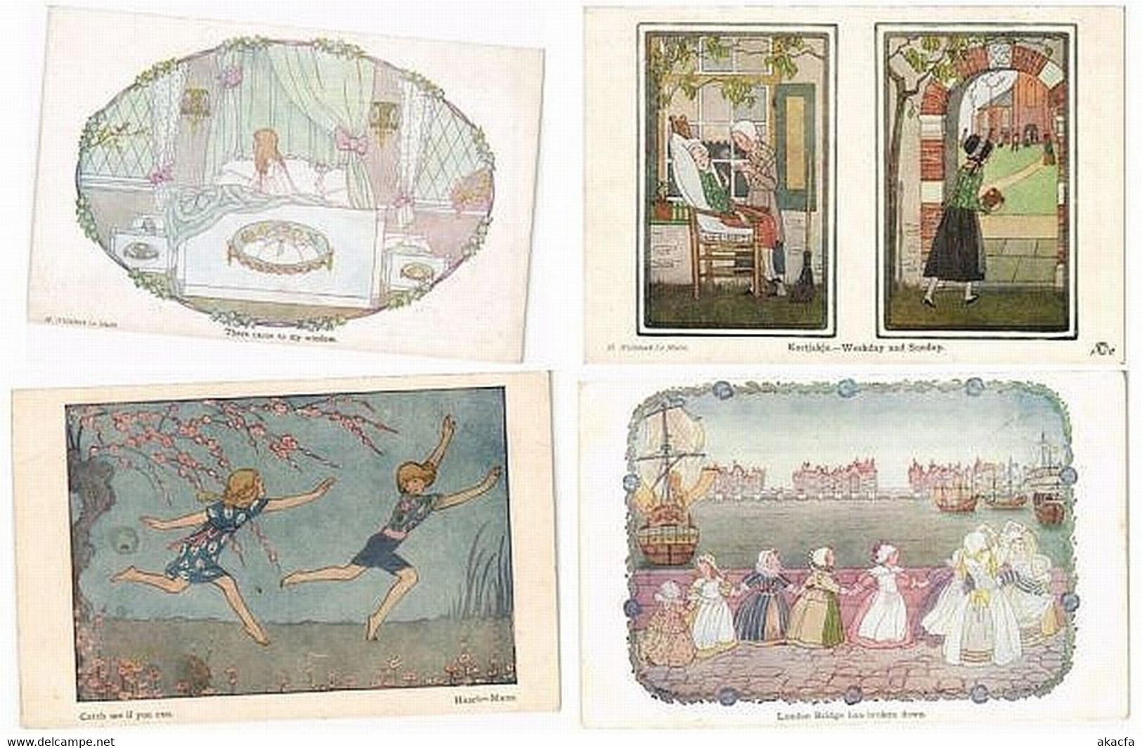WILLEBEEK LE MAIR, ARTIST SIGNED 17 Vintage Postcards (L5548) - Le Mair