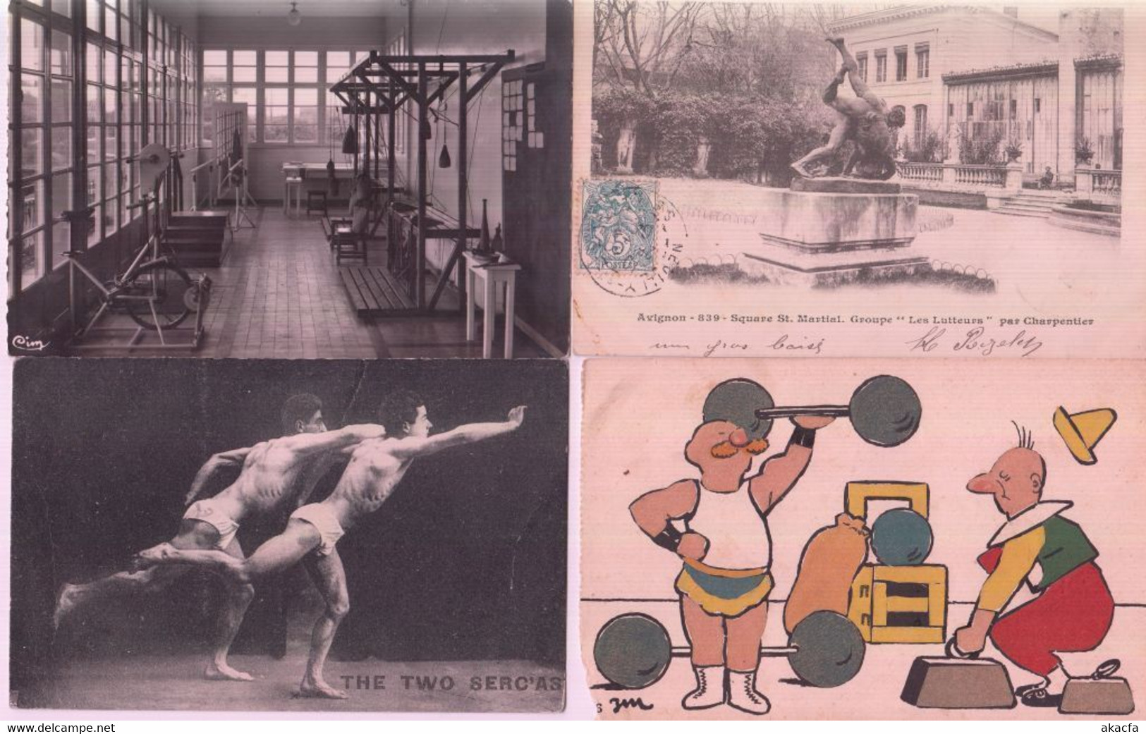 WRESTLING JUDO LUTTE 24 Vintage Postcards Pre-1960 (L3857) - Worstelen