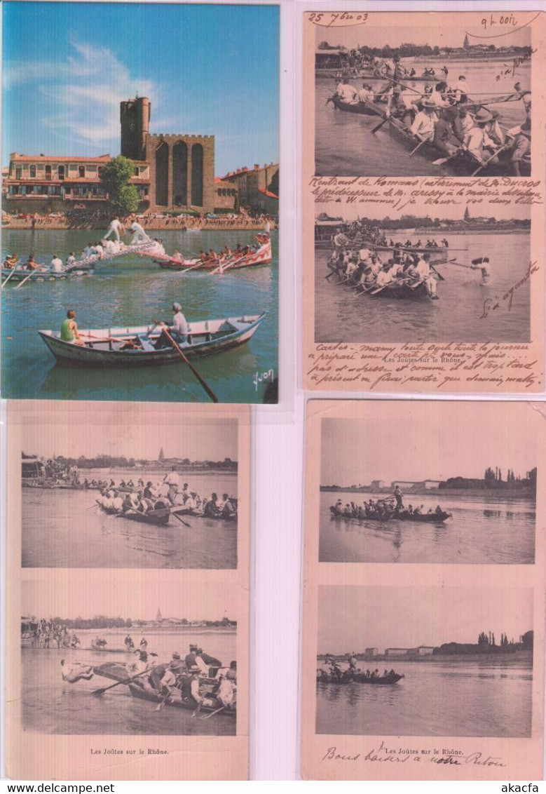 ROWING LES JOUTES Sport 77 Vintage Postcards Mostly Pre-1970 (L3856) - Rowing