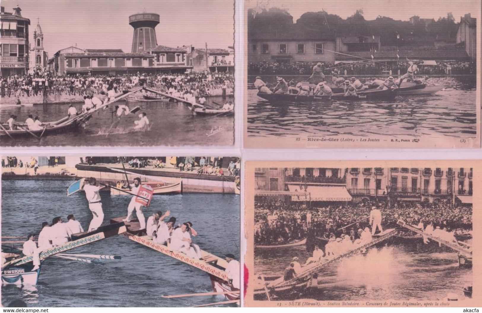 ROWING LES JOUTES Sport 77 Vintage Postcards Mostly pre-1970 (L3856)