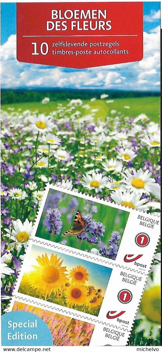 Belg. 2022 - Des Fleurs ** (mystamp - Contient 10 Timbres Valeur Non Prior) - Otros & Sin Clasificación