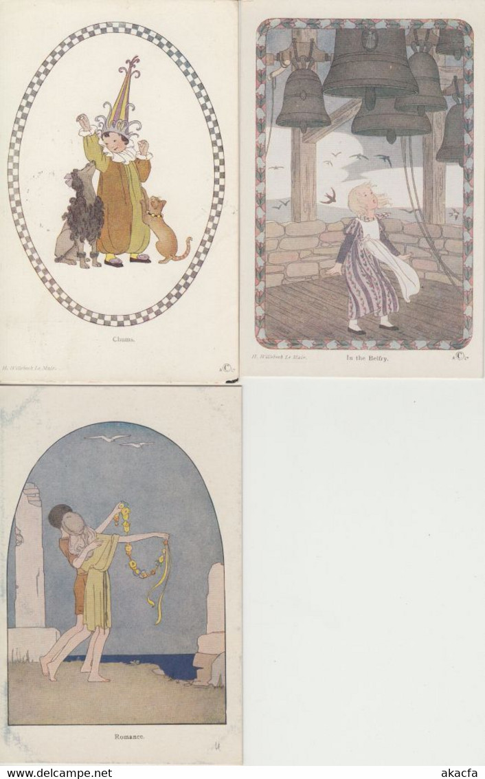 WILLEBEEK LE MAIR FAIRY TALES CHILDREN 25 Vintage Postcards pre-1940 (L3888)