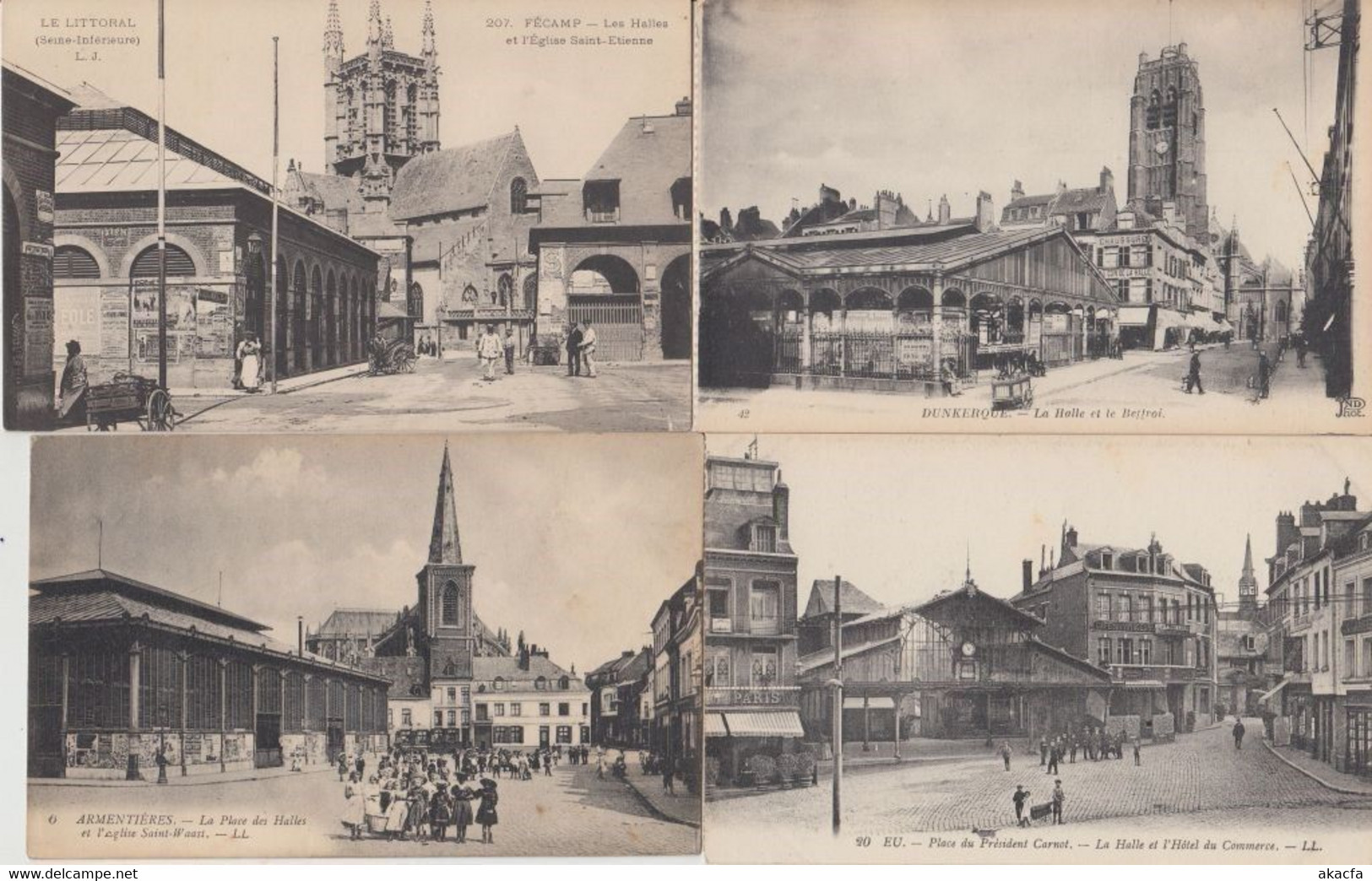 MARKETS MARCHE FRANCE 39 Vintage Postcards Pre-1940 (L5519) - Marchés