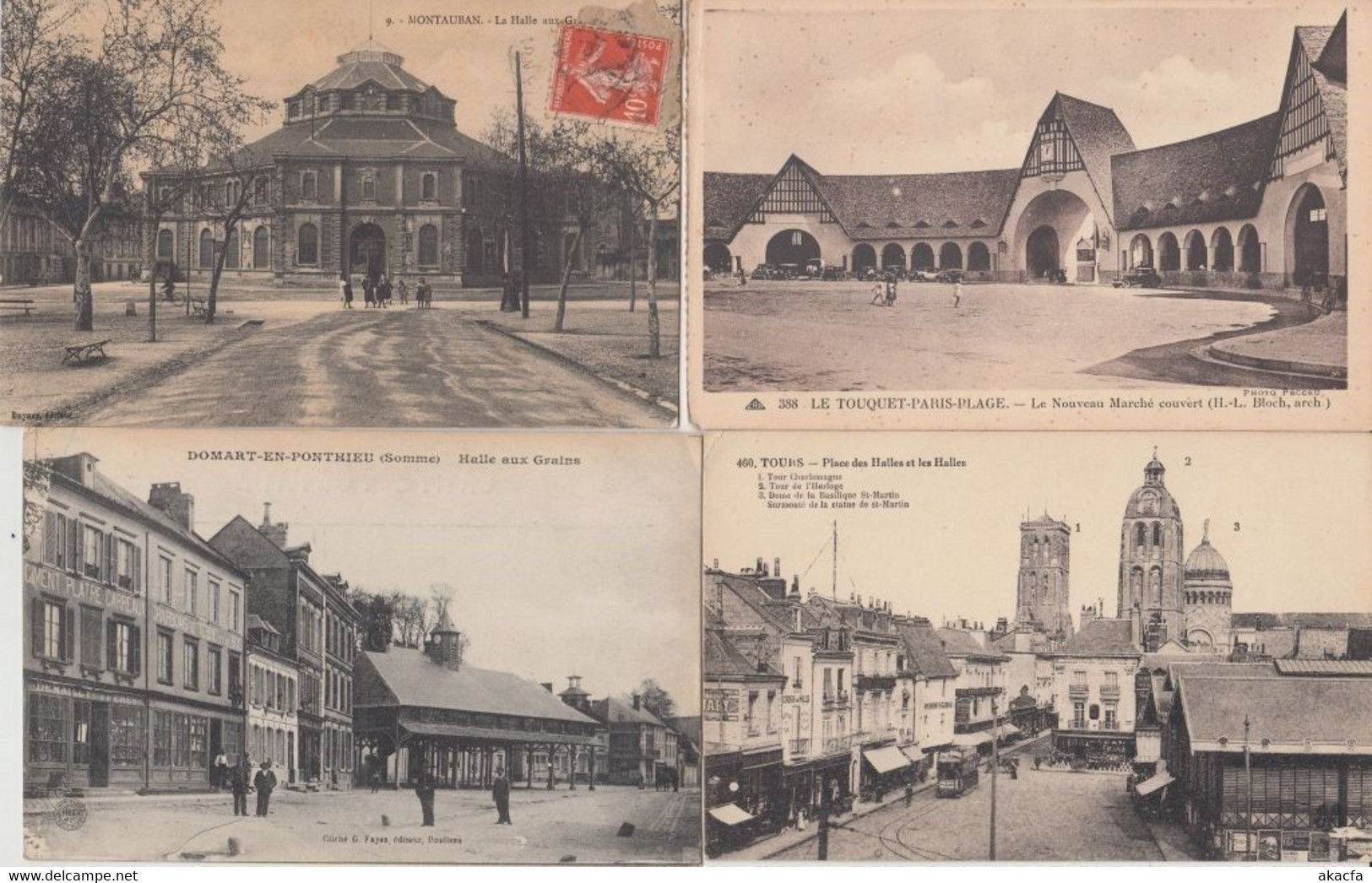 MARKETS MARCHE FRANCE 39 Vintage Postcards Pre-1940 (L5519) - Marchés