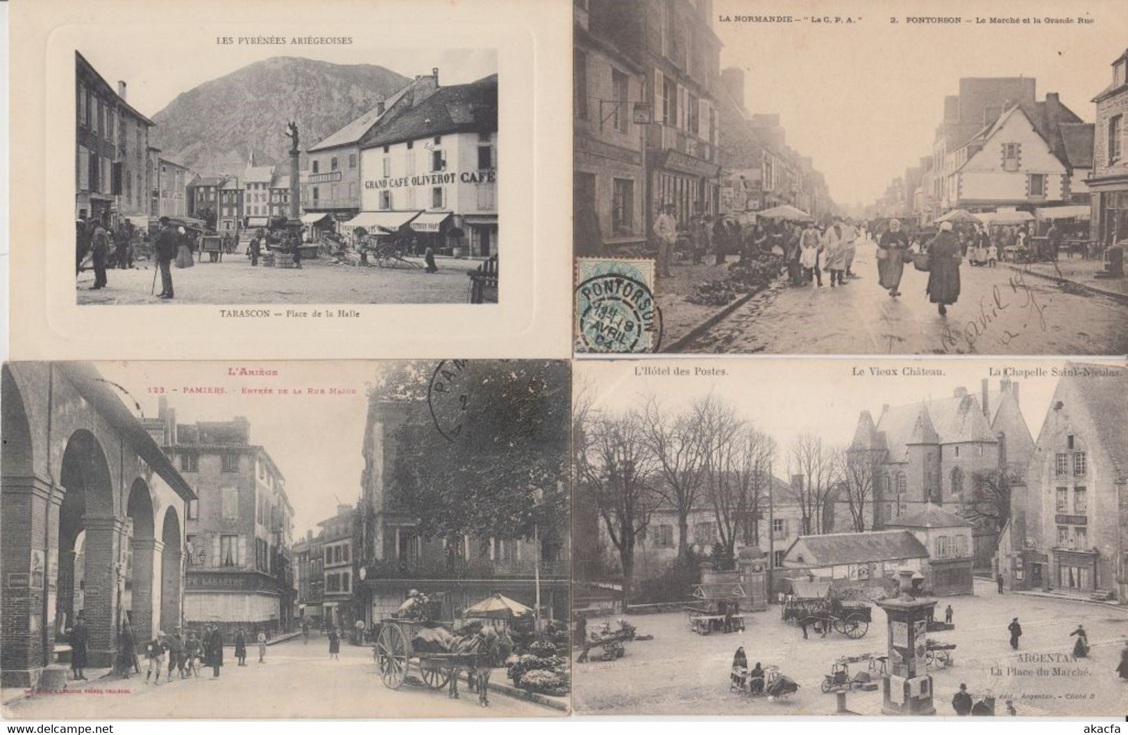 MARKETS MARCHE FRANCE 39 Vintage postcards pre-1940 (L5519)