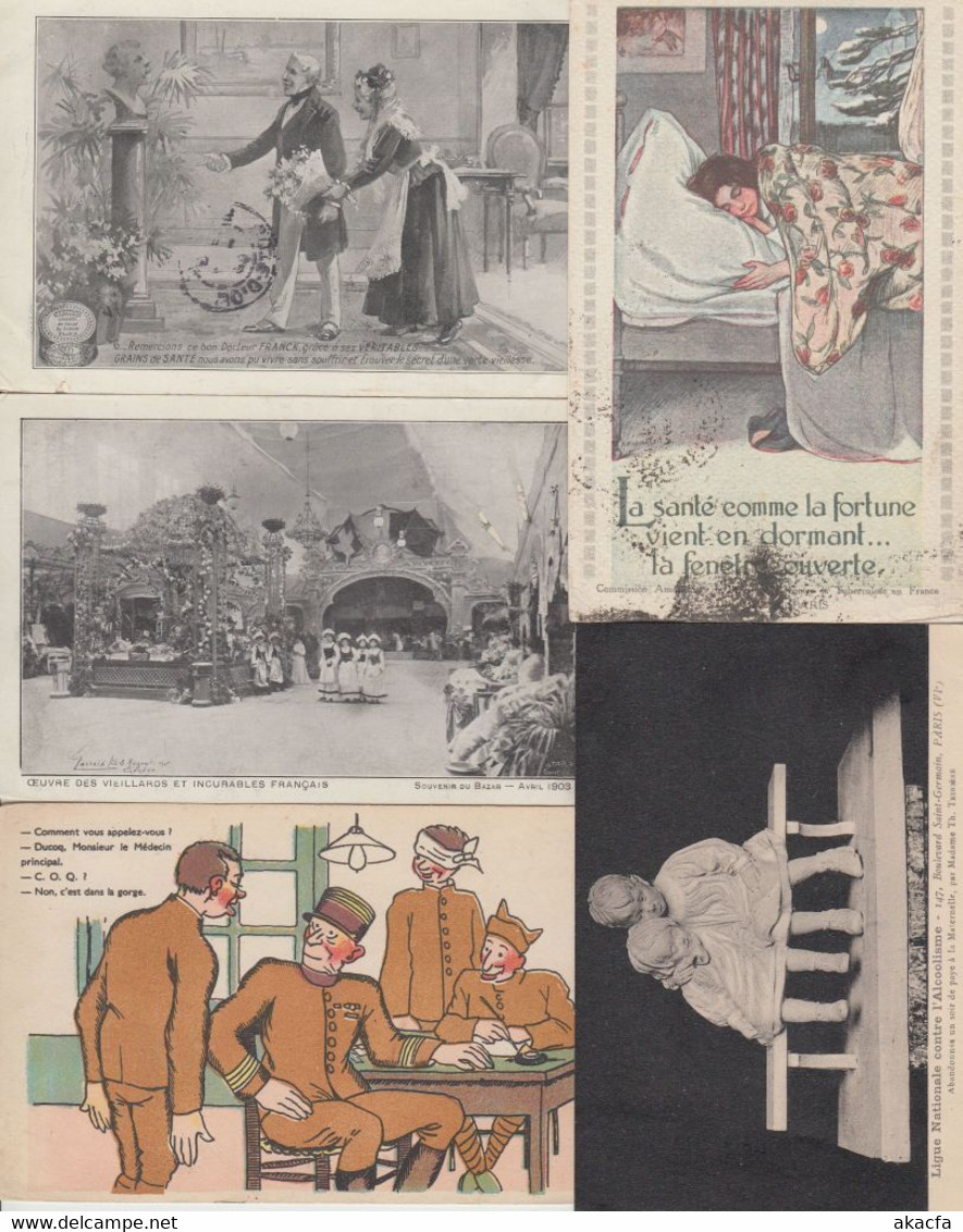 MEDICINE MEDICAL Hospitals HEALTH 159 Vintage Postcards Mostly Pre-1970 (L5191) - Santé