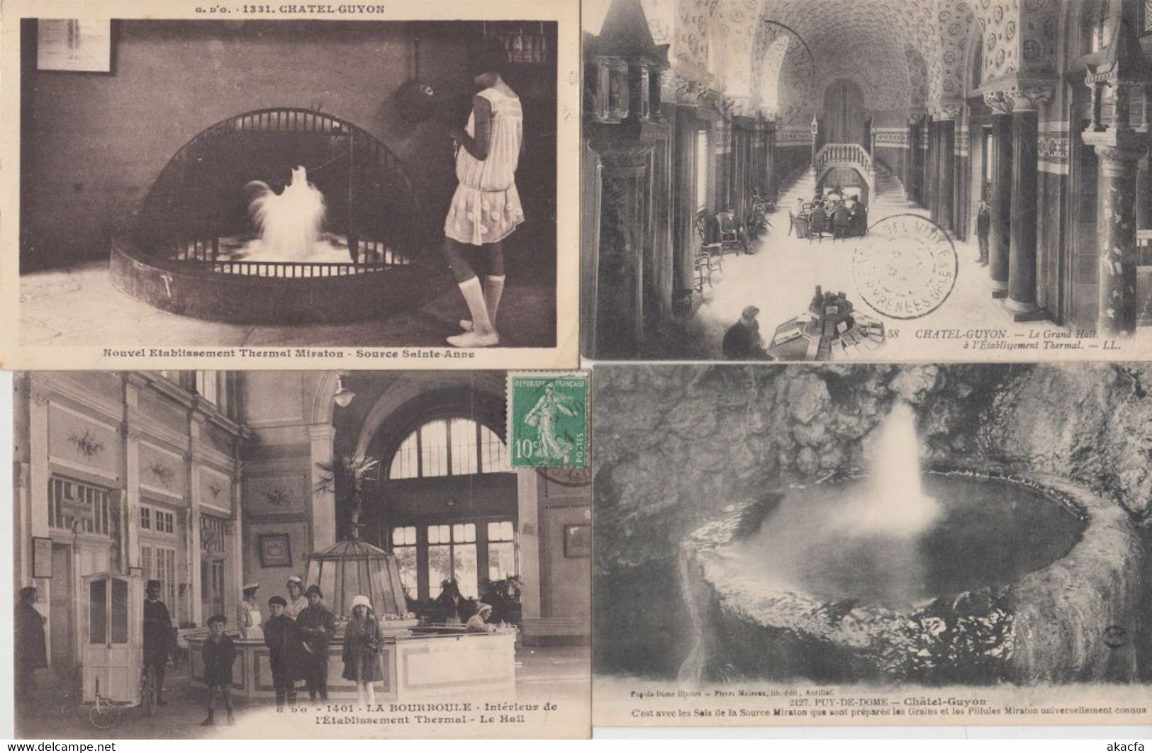 HEALTH BATHS SOURCES THERMALISME 250 Vintage France Postcards pre-1940 (L5167)