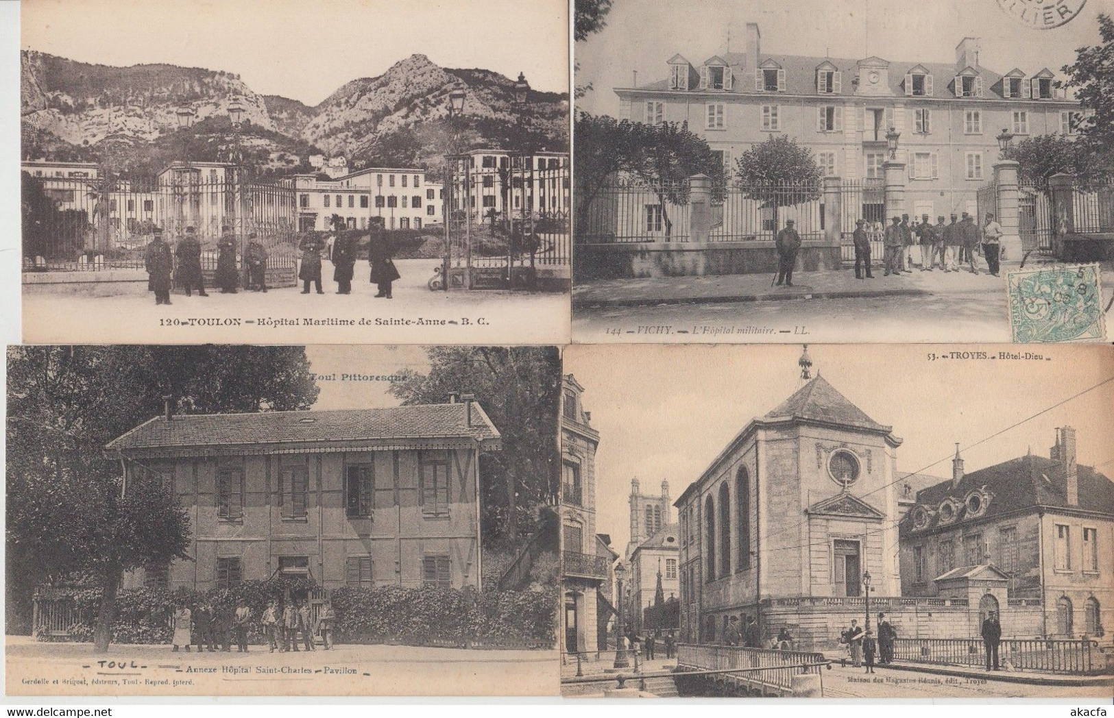 HOSPITALS HOPITALS HOSPICE FRANCE 350 Vintage Postcards mostly pre-1940 (L5773)