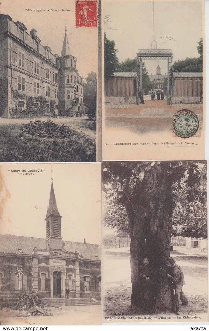 HOSPITALS HOPITALS HOSPICE FRANCE 350 Vintage Postcards mostly pre-1940 (L5773)