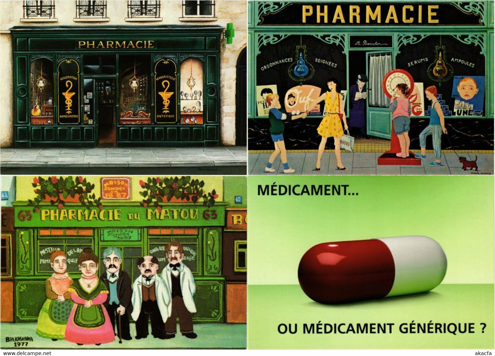 PHARMACY MEDICINE MEDICAL HEALTH 500 MODERN Postcards (L2676) - Santé