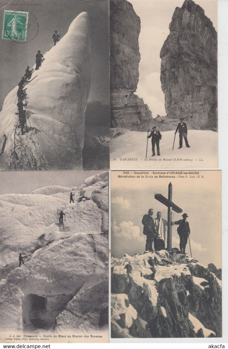 ALPINISME MOUNTAIN CLIMBING France 1000 Vintage Pc Mostly Pre-1940 (L5196) - Klimmen