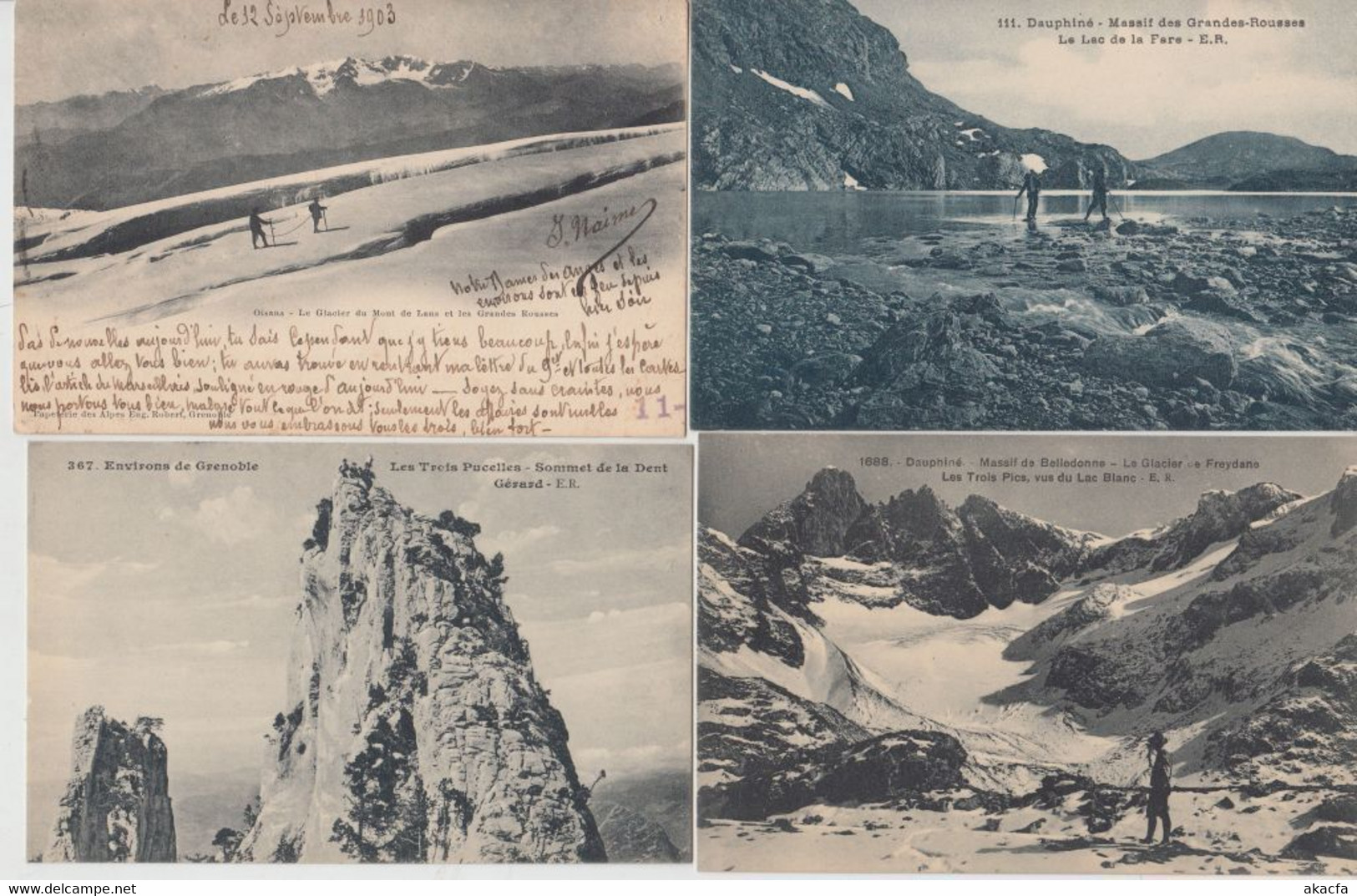 ALPINISME MOUNTAIN CLIMBING France 1000 Vintage Pc Mostly Pre-1940 (L5196)