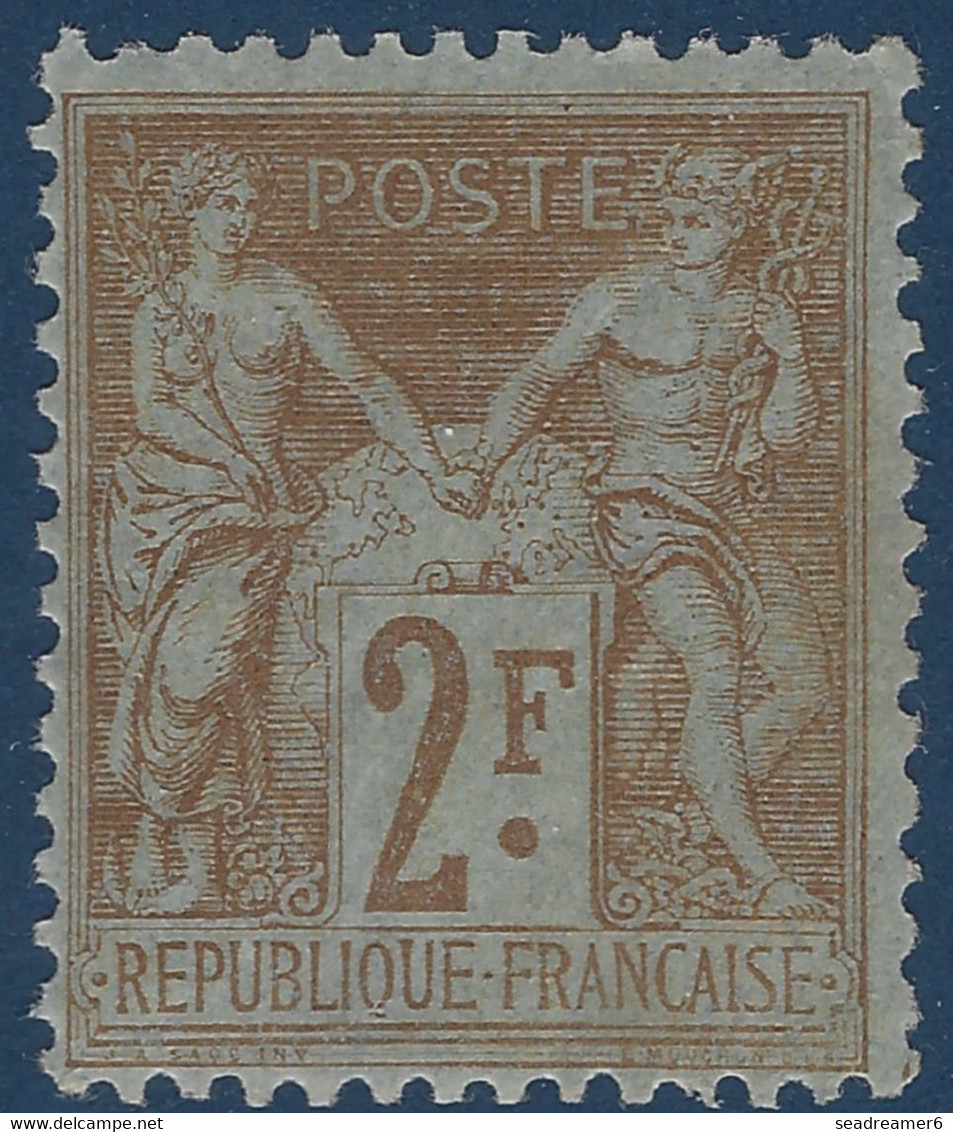 France SAGE N/B N°105**2FR Bistre Sur Azuré, Bon Centrage Fraicheur Postale Signé JAMET - 1898-1900 Sage (Type III)