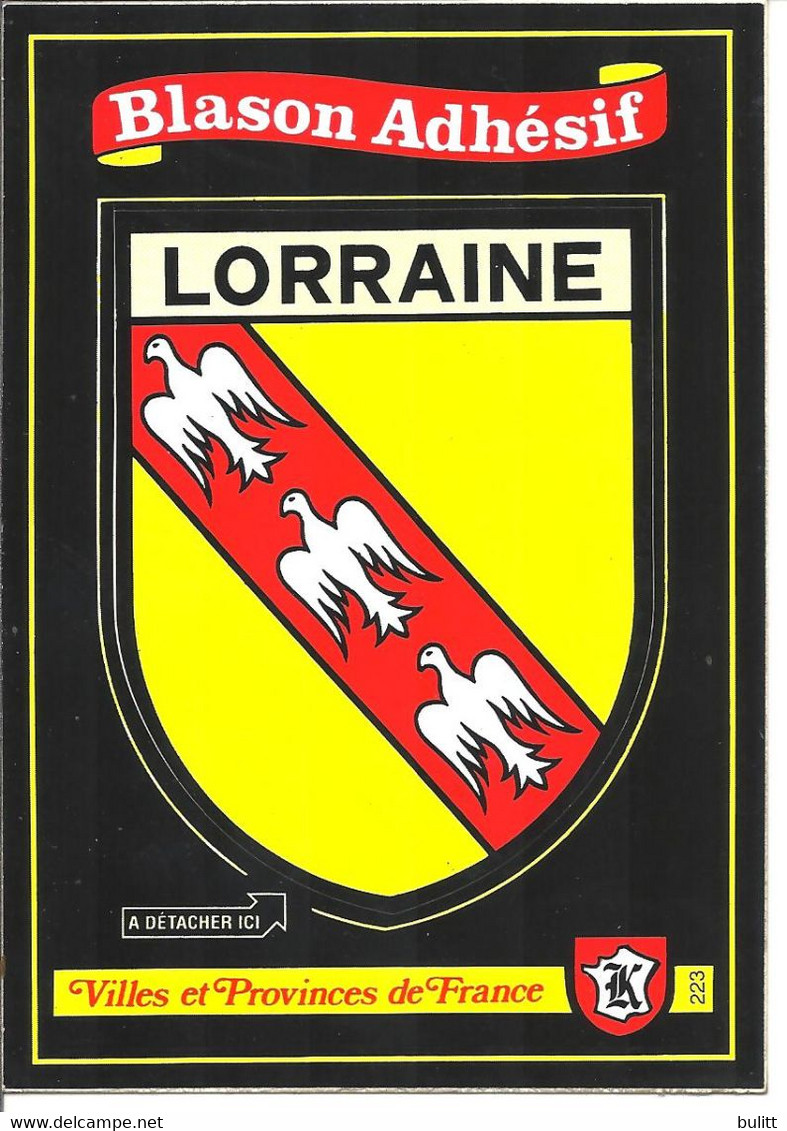 LORRAINE - Blason Adhésif - Lorraine